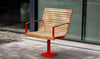 Piro Outdoor Swivel Chair in Outdoor Setting