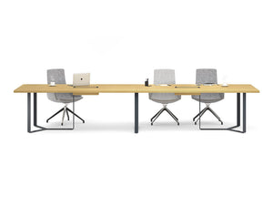 Narbutas Plana Boardroom Table With Metal Legs