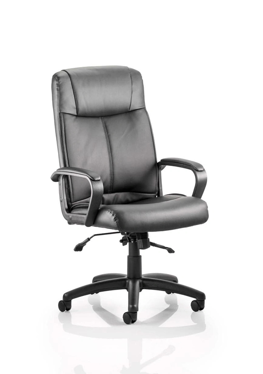 Plaza Executive Chair Black Soft Bonded Leather With Arms EX000052 2