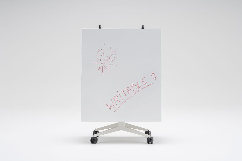 Plex Folding White Board Table on Castors 2