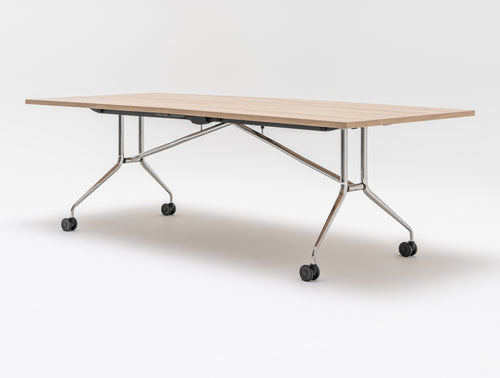 Plica Rectangular Folding Table on Castors