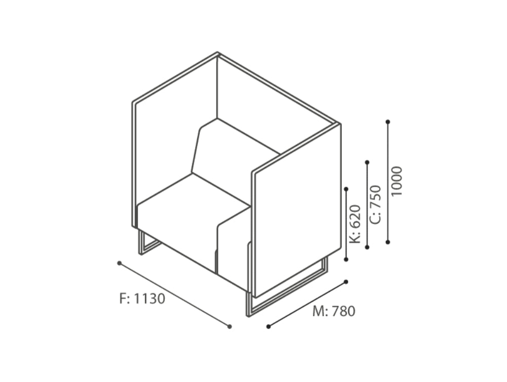 Plint Upholstered Modular Seating Dimensions