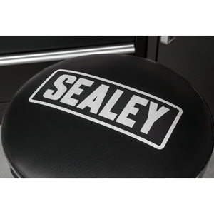Pneumatic Stool Heavy-Duty Workshop with Adjustable Height Swivel Seat SCR17 6