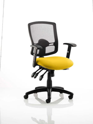 Portland Iii High Mesh Back Task Operator Office Chair With Arms KCUP0493 2