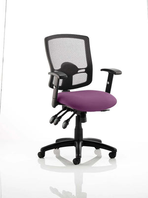 Portland Iii High Mesh Back Task Operator Office Chair With Arms KCUP0496 2