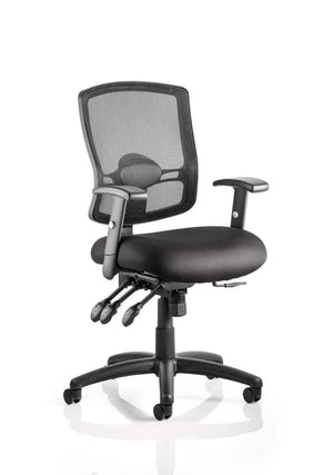 Portland Iii High Mesh Back Task Operator Office Chair With Arms OP000110 2