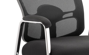 Portland Medium Mesh Back Straight Leg Visitor Chair With Arms BR000115 3