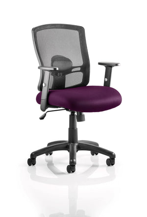 Portland Medium Mesh Back Task Operator Office Chair With Arms KCUP0480 2