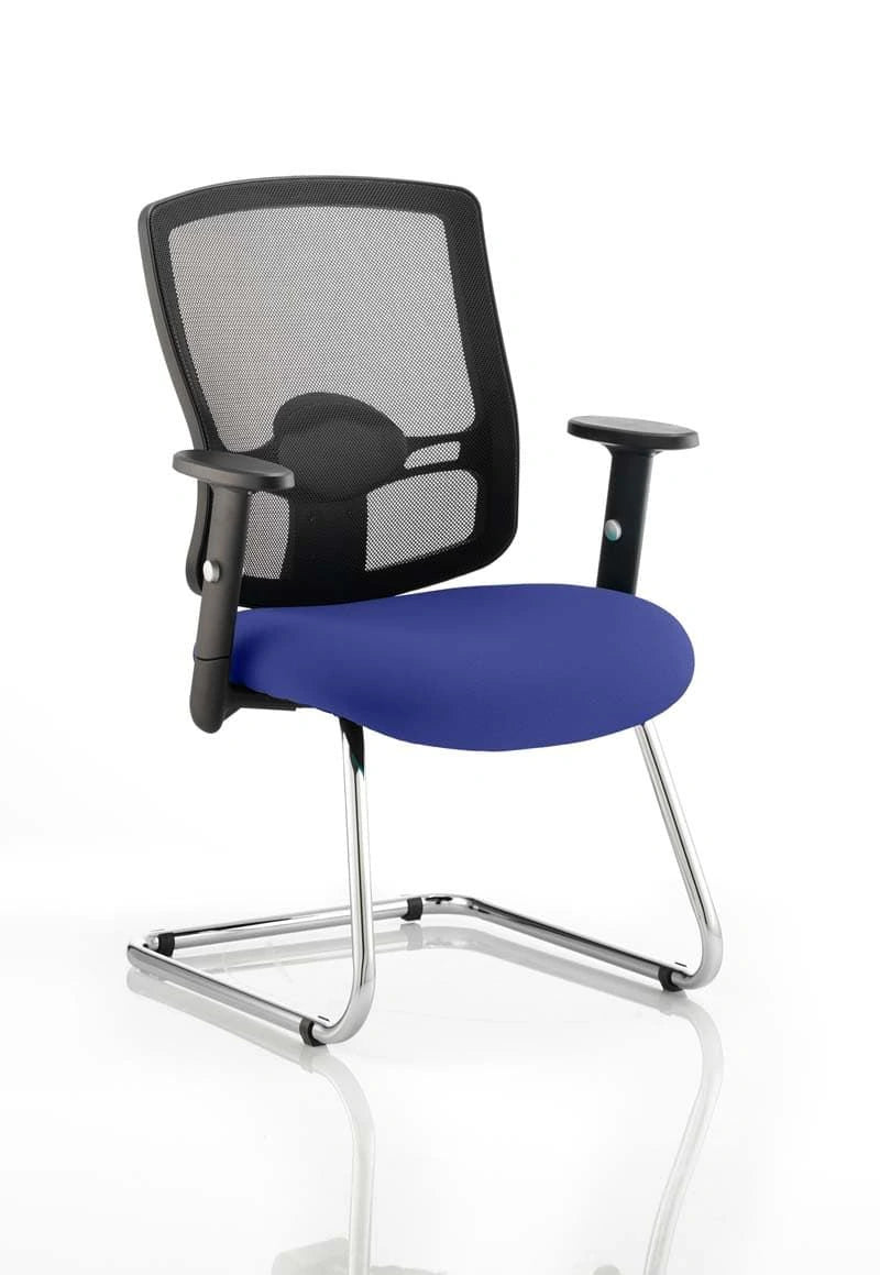 Portland Mesh Back Cantilever Visitor Chair With Arms KCUP0467 1