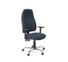 Positura Swivel 3 Lever Chair   Chrome Base  Adjustable Step Pu Arms With Sliding Tops Opos3L Chr Armstep Pu2D E010