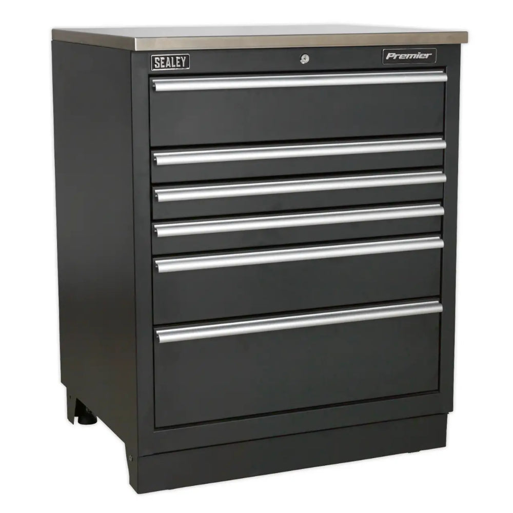 Premier Corner Storage System with Hardwood Worktop 1.71m APMSCOMBO6W 3