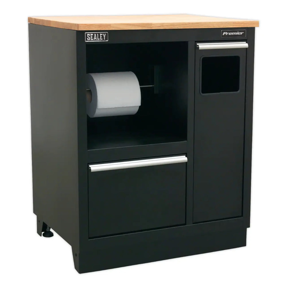 Premier Corner Storage System with Hardwood Worktop 1.71m APMSCOMBO6W 6