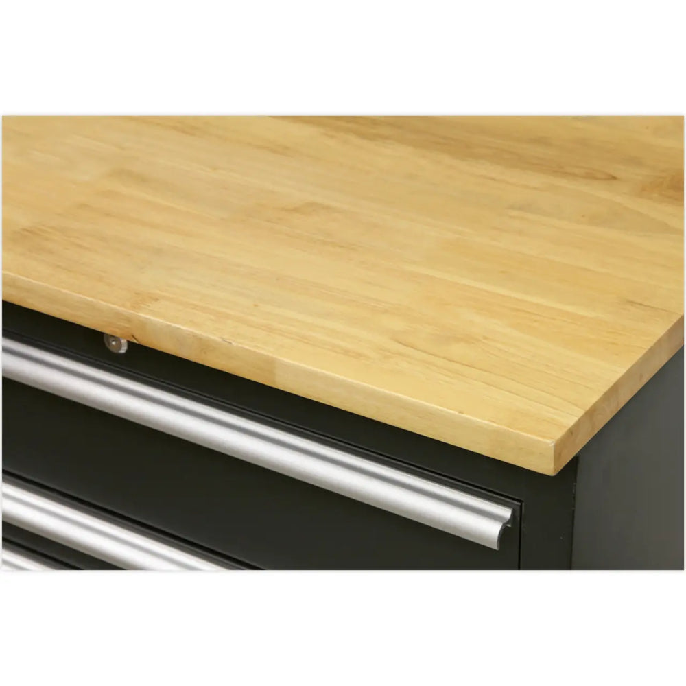 Premier Corner Storage System with Hardwood Worktop 1.71m APMSCOMBO6W 9