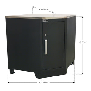 Premier Heavy-Duty Modular Corner Floor Cabinet 930mm APMS15 6