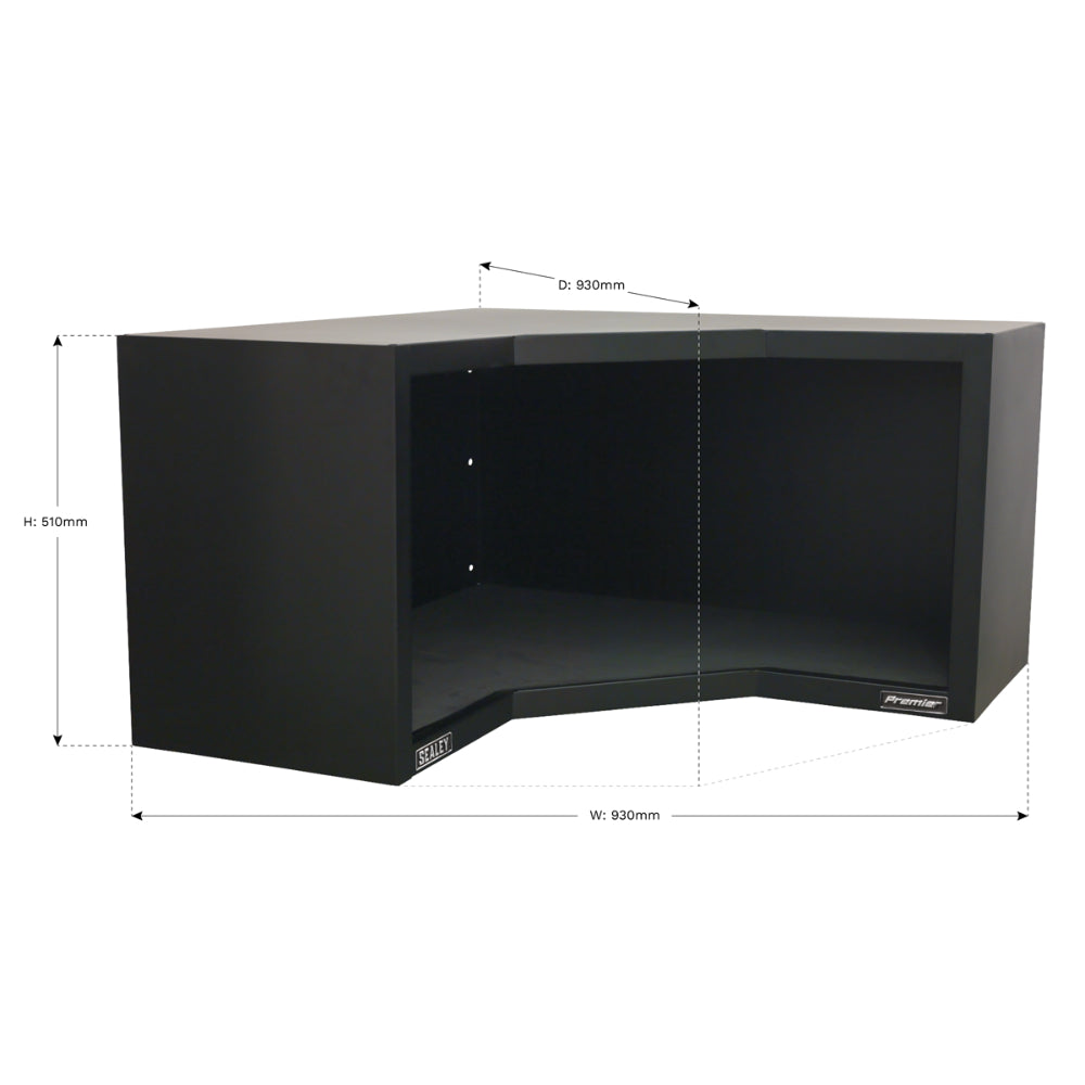 Premier Heavy-Duty Modular Corner Wall Cabinet 930mm APMS16 6