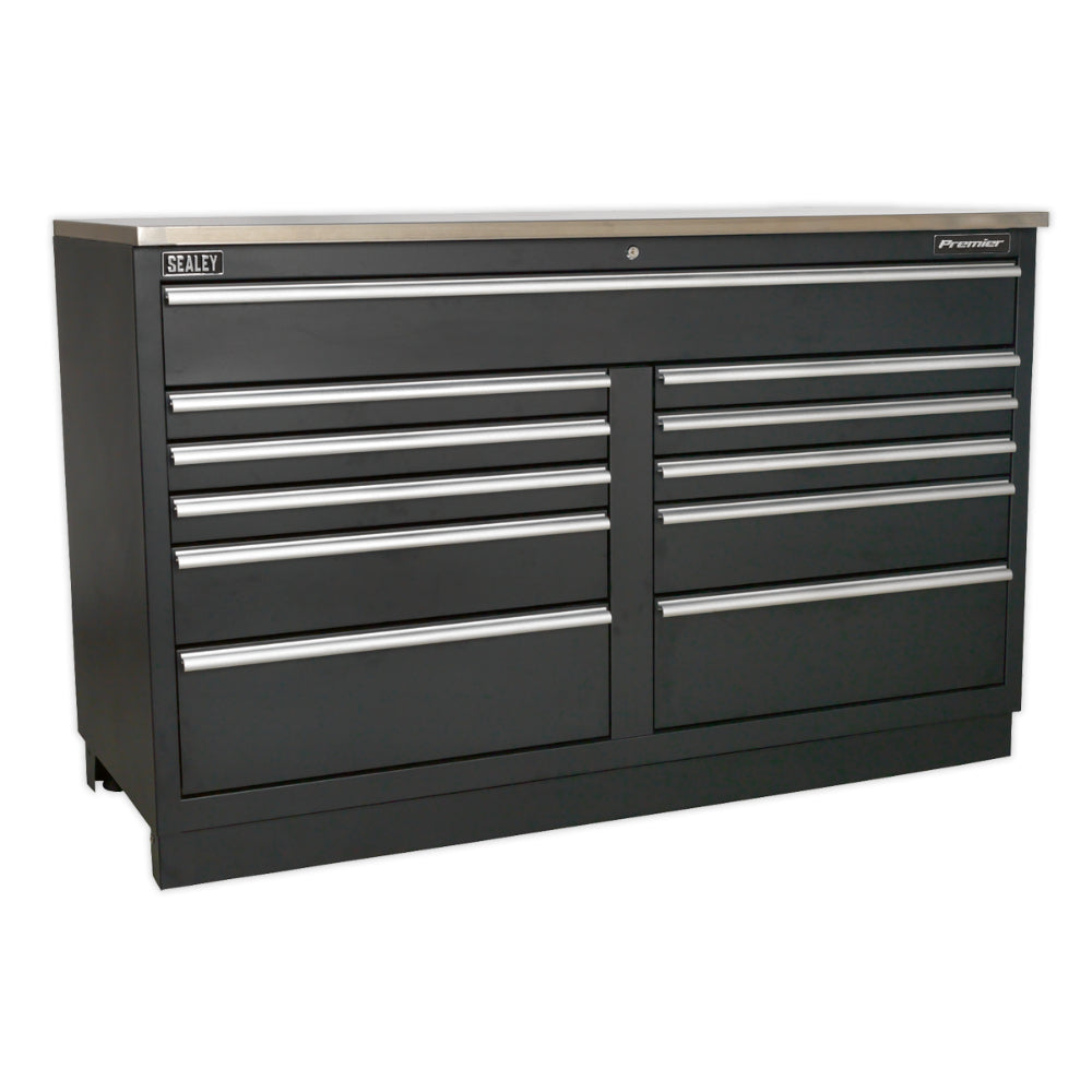 Premier Heavy-Duty Modular Floor Cabinet 11 Drawer 1550mm