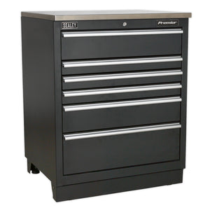 Premier Heavy Duty Modular Floor Cabinet 6 Drawer 775mm APMS03 1new