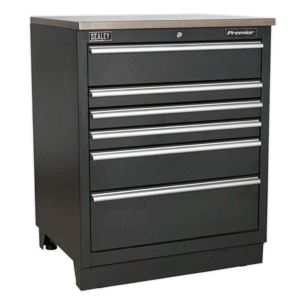 Premier Heavy-Duty Modular Floor Cabinet 6 Drawer 775mm