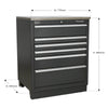 Premier Heavy-Duty Modular Floor Cabinet 6 Drawer 775mm APMS03 3
