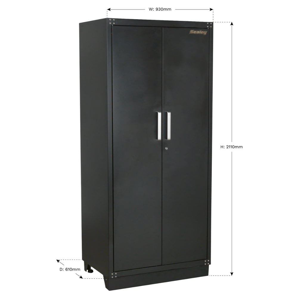 Premier Heavy-Duty Modular Full Height Floor Cabinet 2 Door 930mm APMS05 5