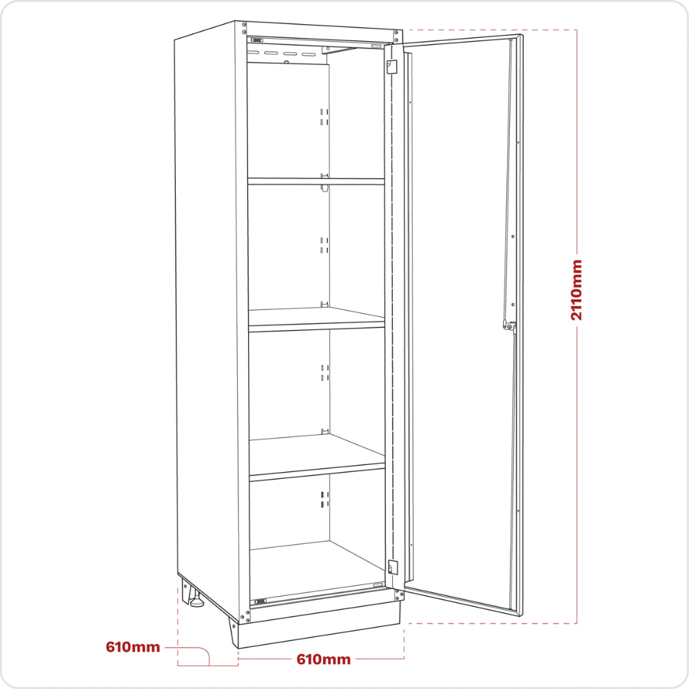 Premier Heavy-Duty Modular Full Height Floor Cabinet 2110mm APMS21 10