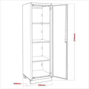 Premier Heavy-Duty Modular Full Height Floor Cabinet 2110mm APMS21 10