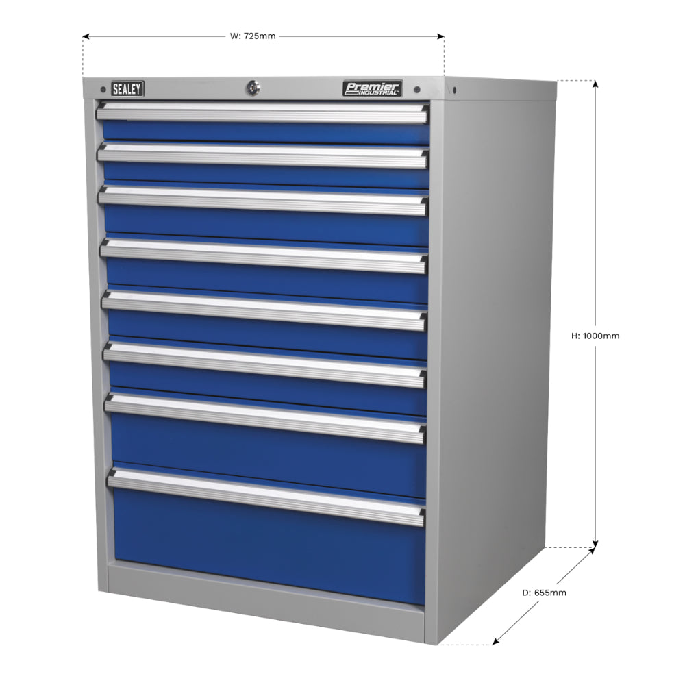 Premier Industrial Cabinet 8 Drawer API7238 2