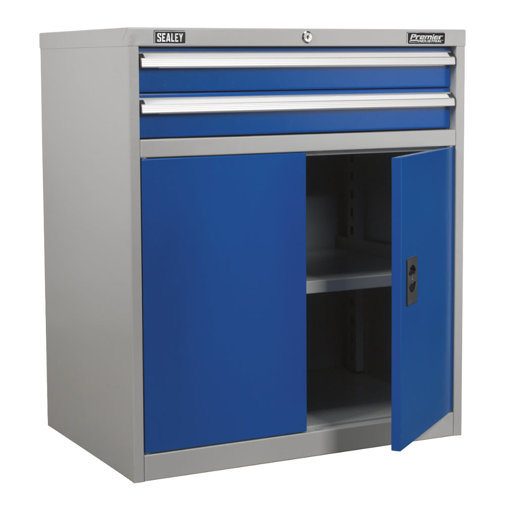 Premier Industrial Industrial Cabinet with 2 Drawers and 1 Shelf API8810 9