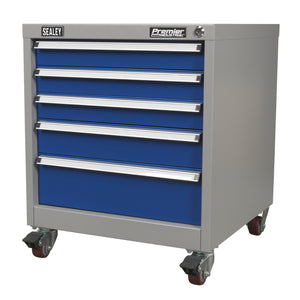 Premier Industrial Mobile Industrial Cabinet 5 Drawer