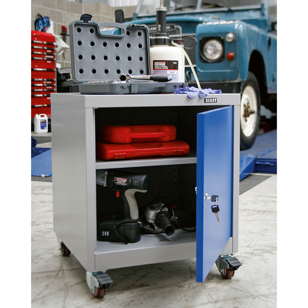 Premier Industrial Mobile Industrial Cabinet with 1 Shelf API5659 8
