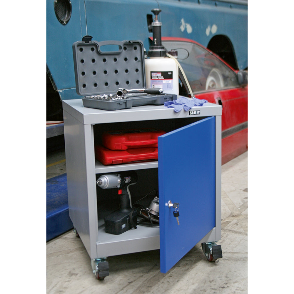 Premier Industrial Mobile Industrial Cabinet with 1 Shelf API5659 9