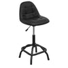 Premier Industrial Pneumatic Workshop Stool with Adjustable Height Swivel Seat & Back Rest