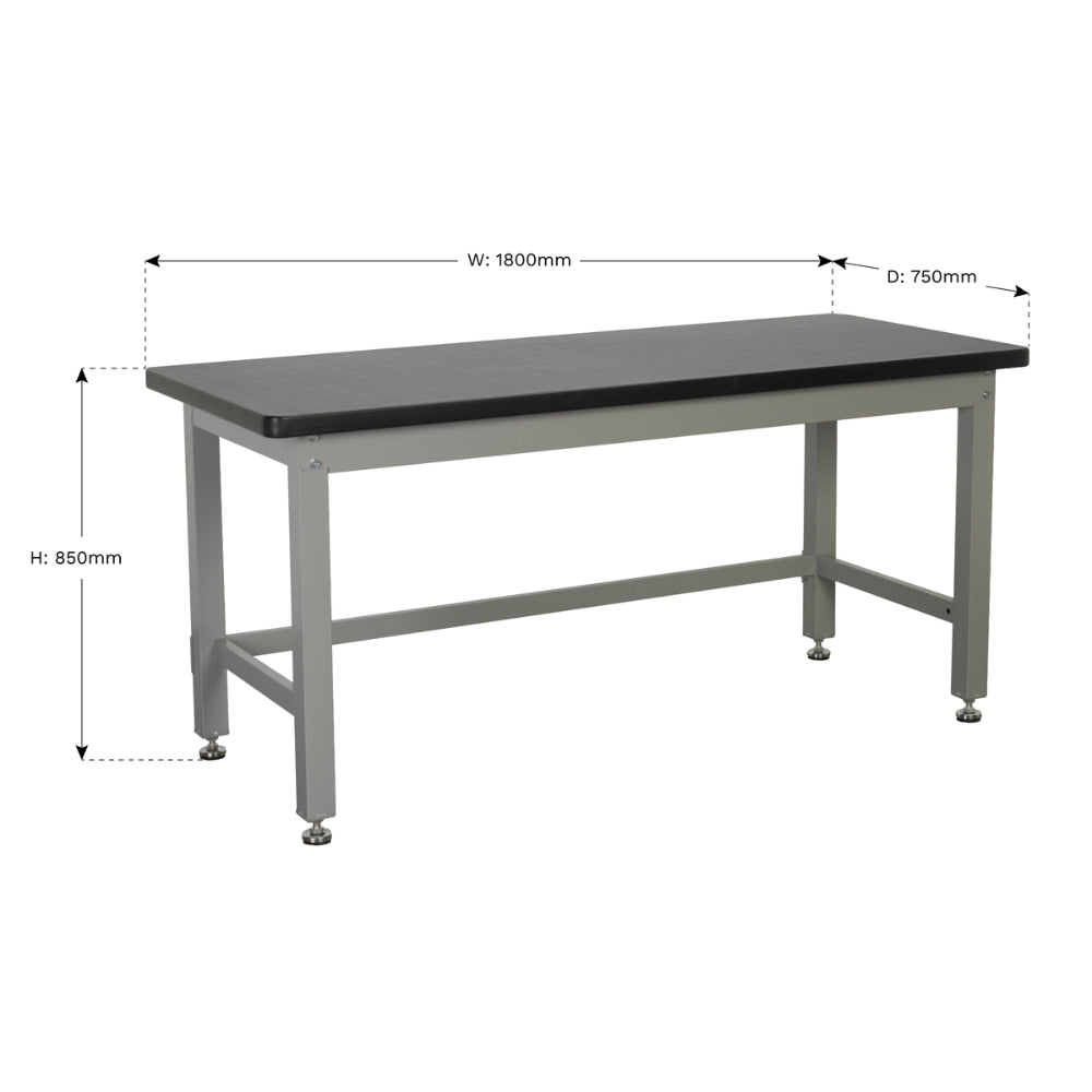 Premier Industrial Steel Workbench 1.8m API1800 2