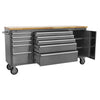 Premier Mobile Stainless Steel Tool Cabinet & Cupboard 10 Drawer