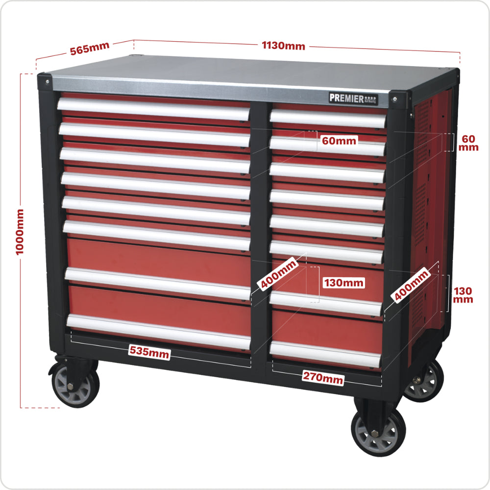 Premier Mobile Workstation 16 Drawer AP24216 2