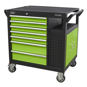 Premier Mobile Workstation with 7 Drawers and Cupboard 920mm AP36MWS 3