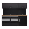 Premier Storage System with Hardwood Worktop 2.33m