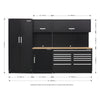 Premier Storage System with Hardwood Worktop 3.26m APMSCOMBO2W 10