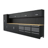 Premier Storage System with Hardwood Worktop 5.58m