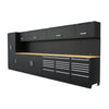 Premier Storage System with Hardwood Worktop 5.58m