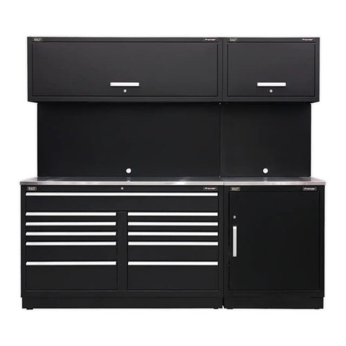 Premier Storage System with Stainless Worktop 2.33m