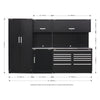 Premier Storage System with Stainless Worktop 3.26m APMSCOMBO2SS 10