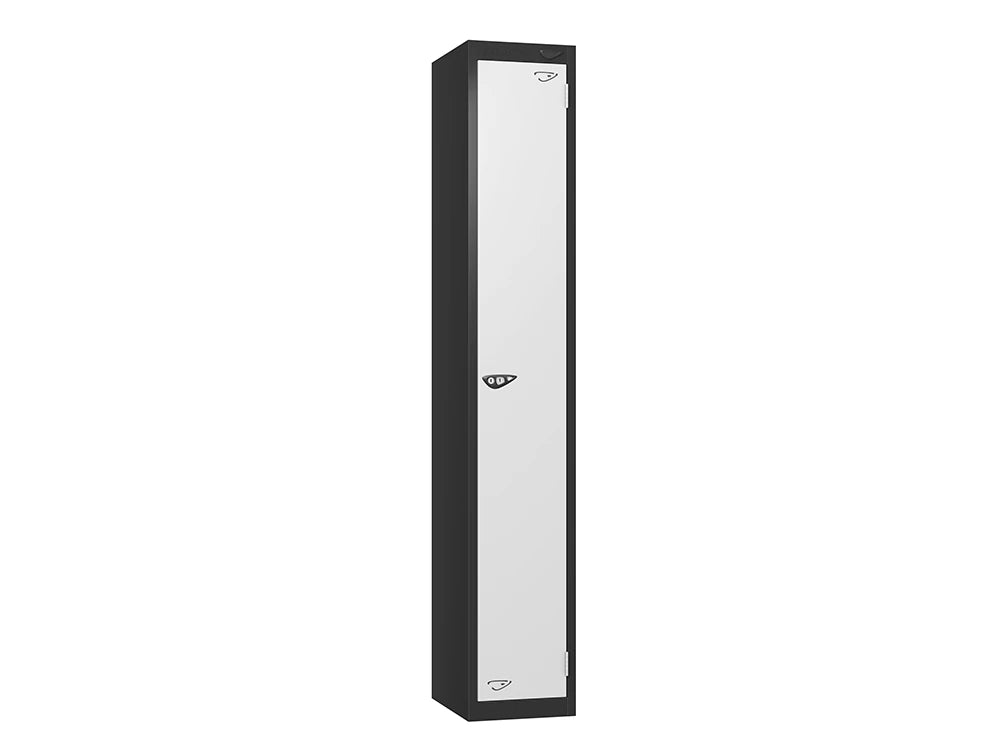 Prime 1-Door Steel Locker - Black & Arctic White