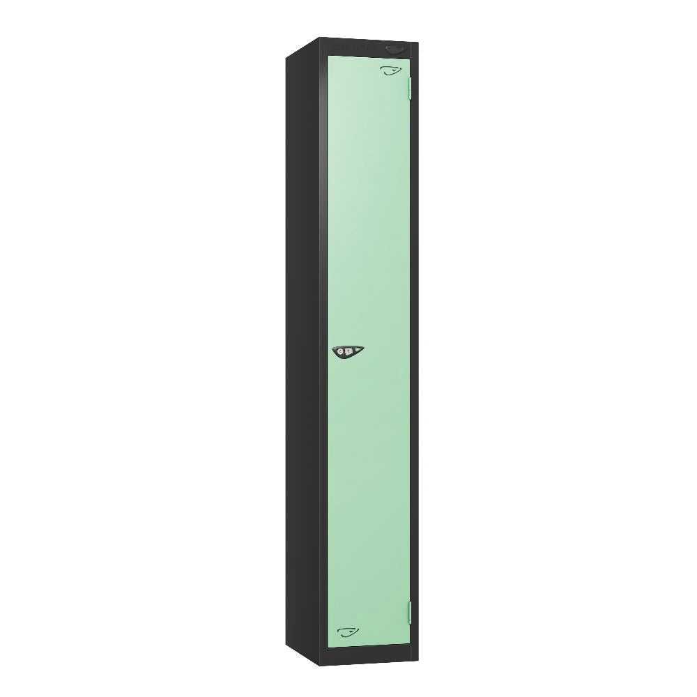 Prime 1-Door Steel Locker - Black & Mint