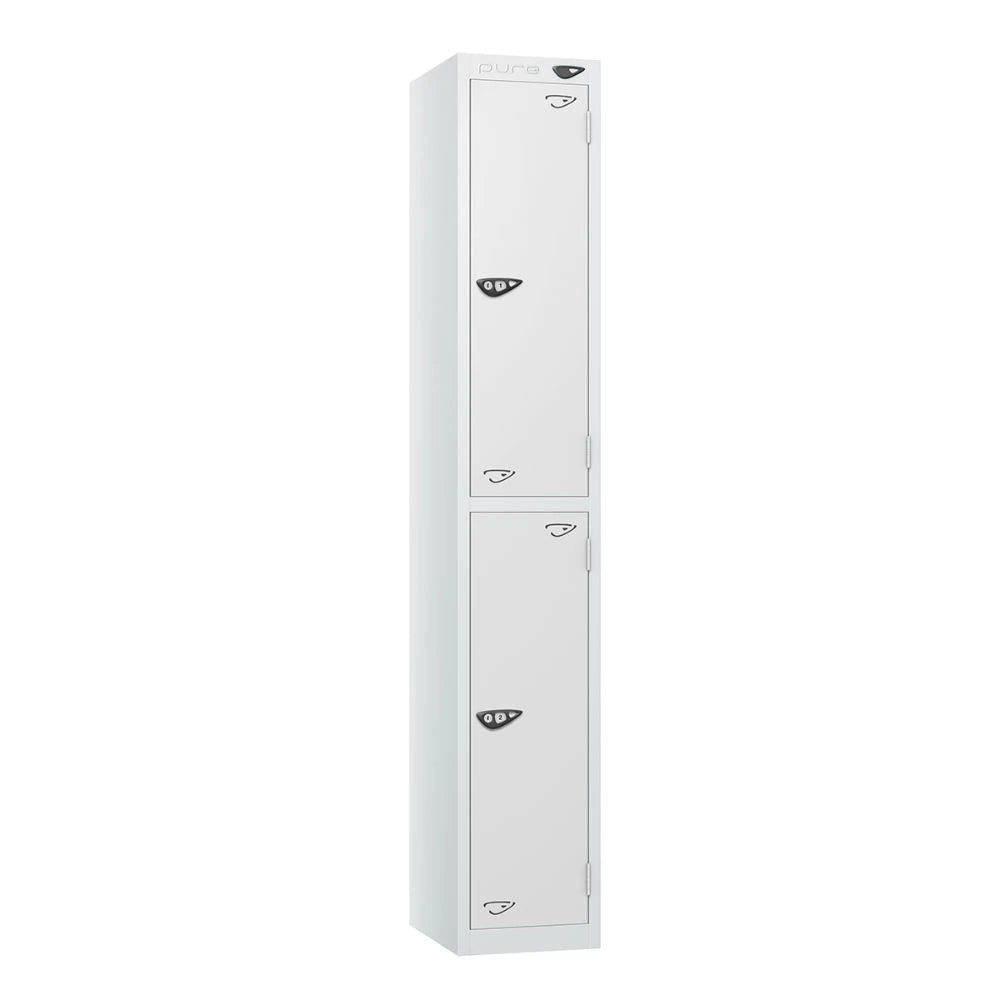 Prime 2-Door Steel Locker - Arctic White