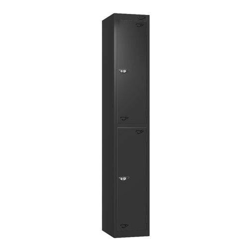 Prime 2-Door Steel Locker - Black