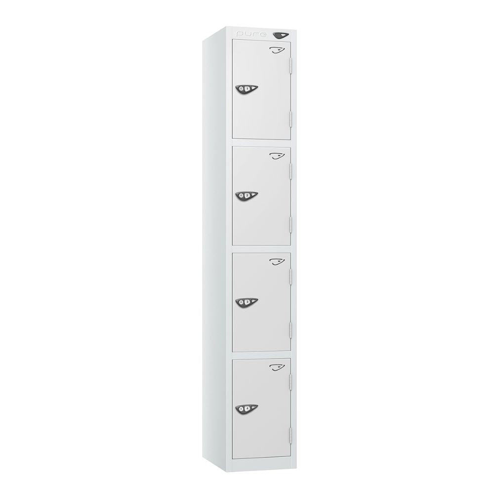 Prime 4-Door Steel Locker Arctic White Arctic White