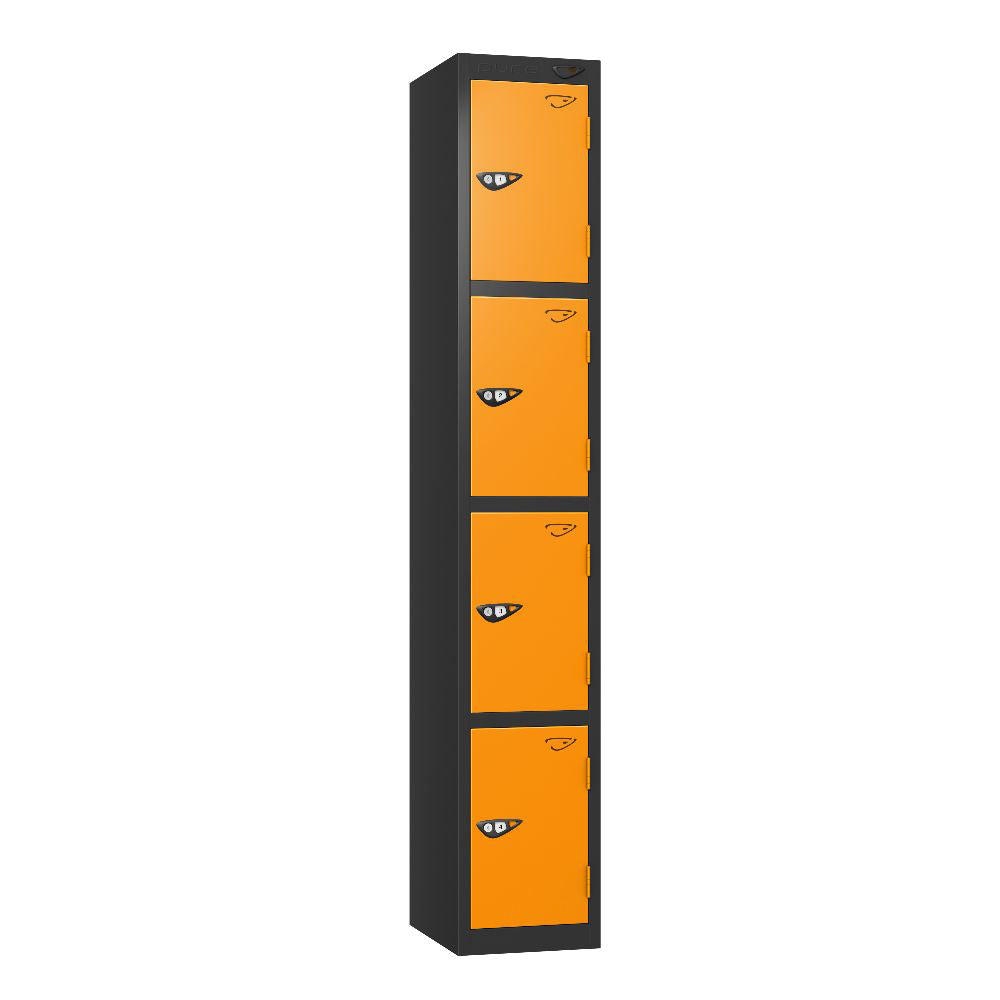 Prime 4-Door Steel Locker Black Magma