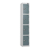 Prime 4-Door Steel Locker Pearl Silver Grey Blue