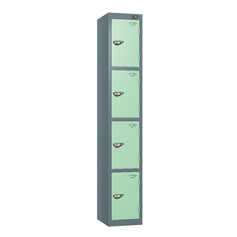Prime 4-Door Steel Locker Slate Grey Mint